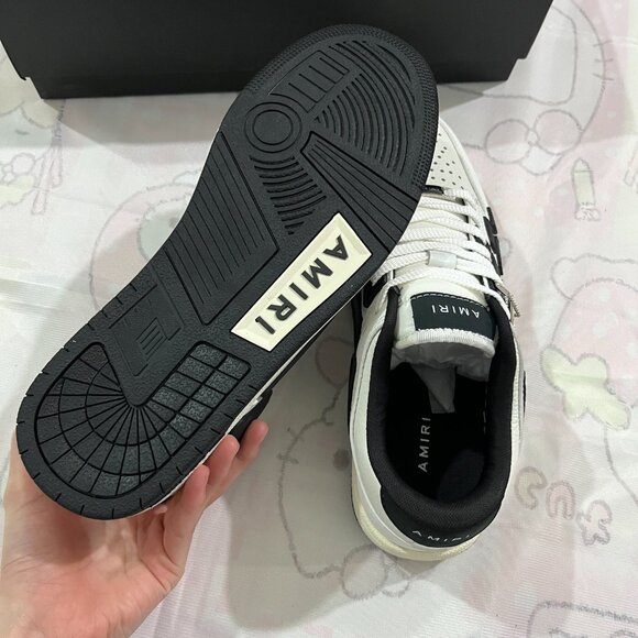 Amiri Black & White Colorblock Low-TopSneakers - Picture 7 of 7